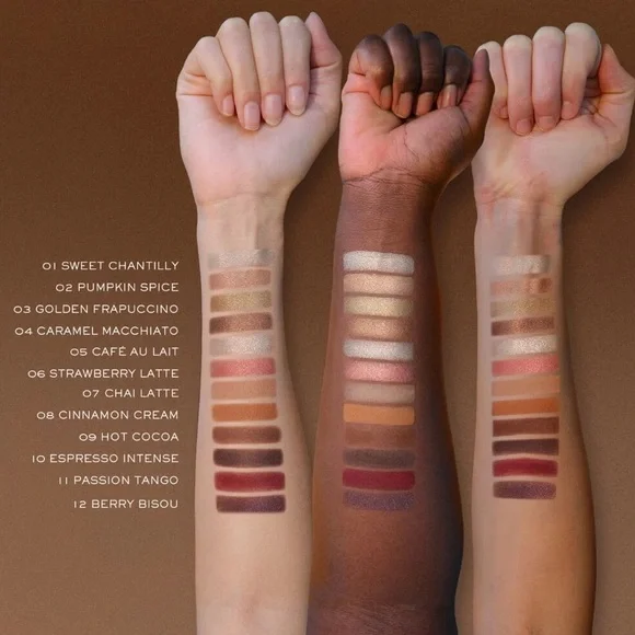 NIB Lancôme Indole Cafe Crush Eyeshadow Palette Sheika Daley 12 Shades Neutrals - Picture 12 of 14